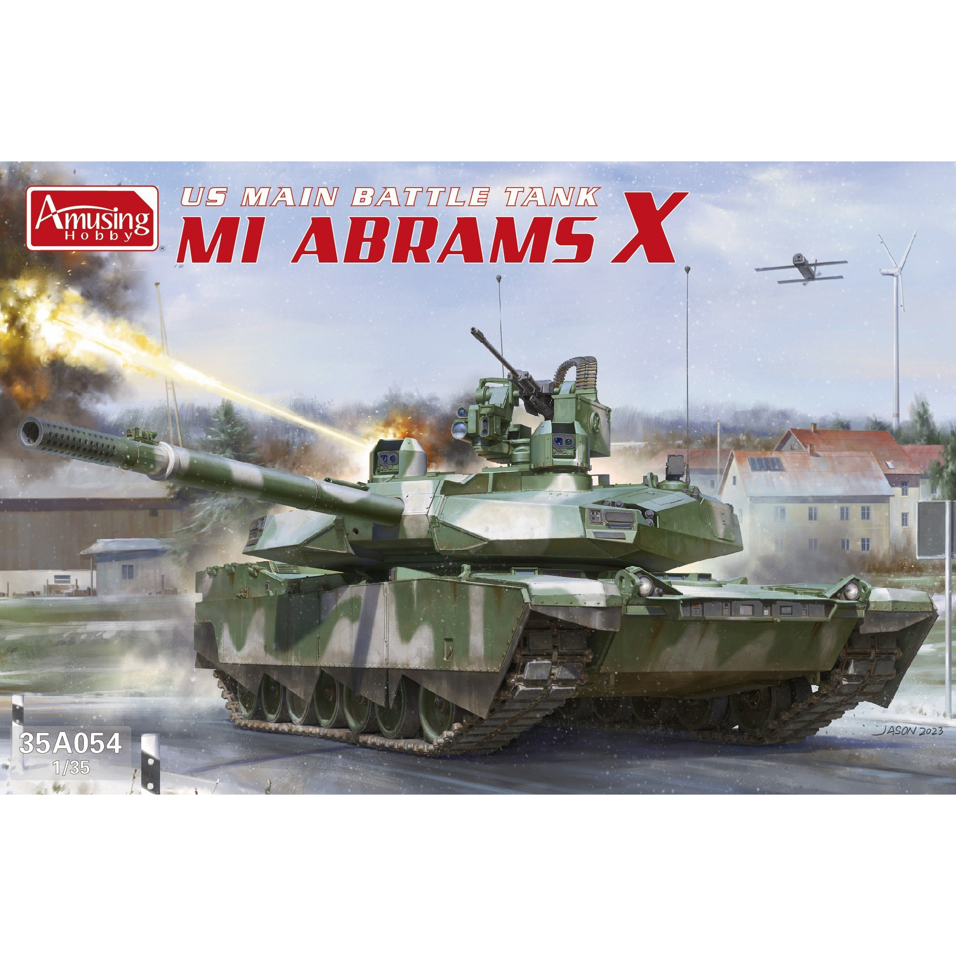 35A054 Amusing Hobby 1/35 Американский основной боевой танк Abrams X ::  Сборные модели :: Техника :: Amusing Hobby :: 1/35