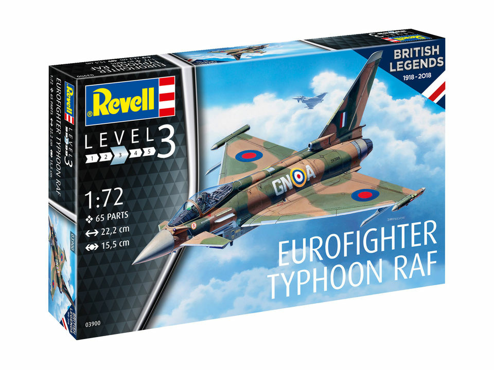 Eurofighter Typhoon Raf. 39081re Revell. Сборная модель Revell Eurofighter Typhoon Raf (03900) 1:72.