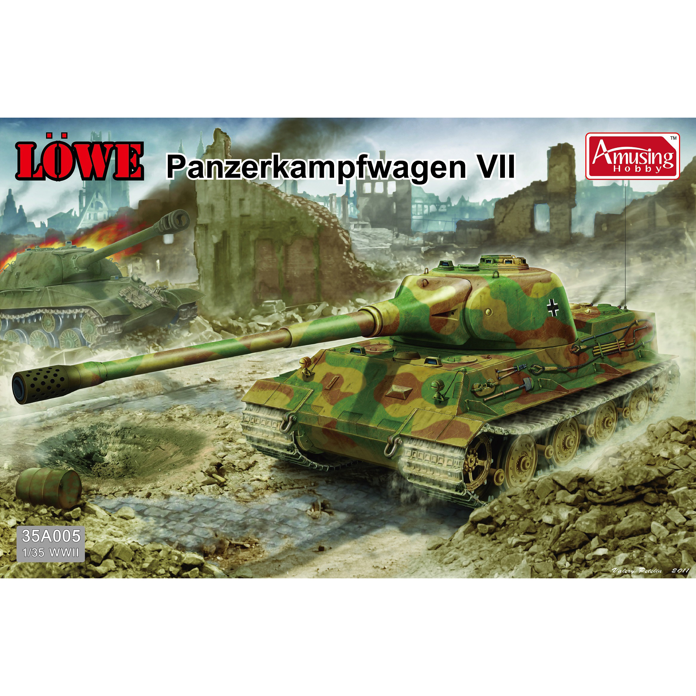 35A005 Amusing Hobby 1/35 Сверхтяжелый танк Löwe Panzerkampfwagen VII ::  Сборные модели :: Техника :: Amusing Hobby :: 1/35