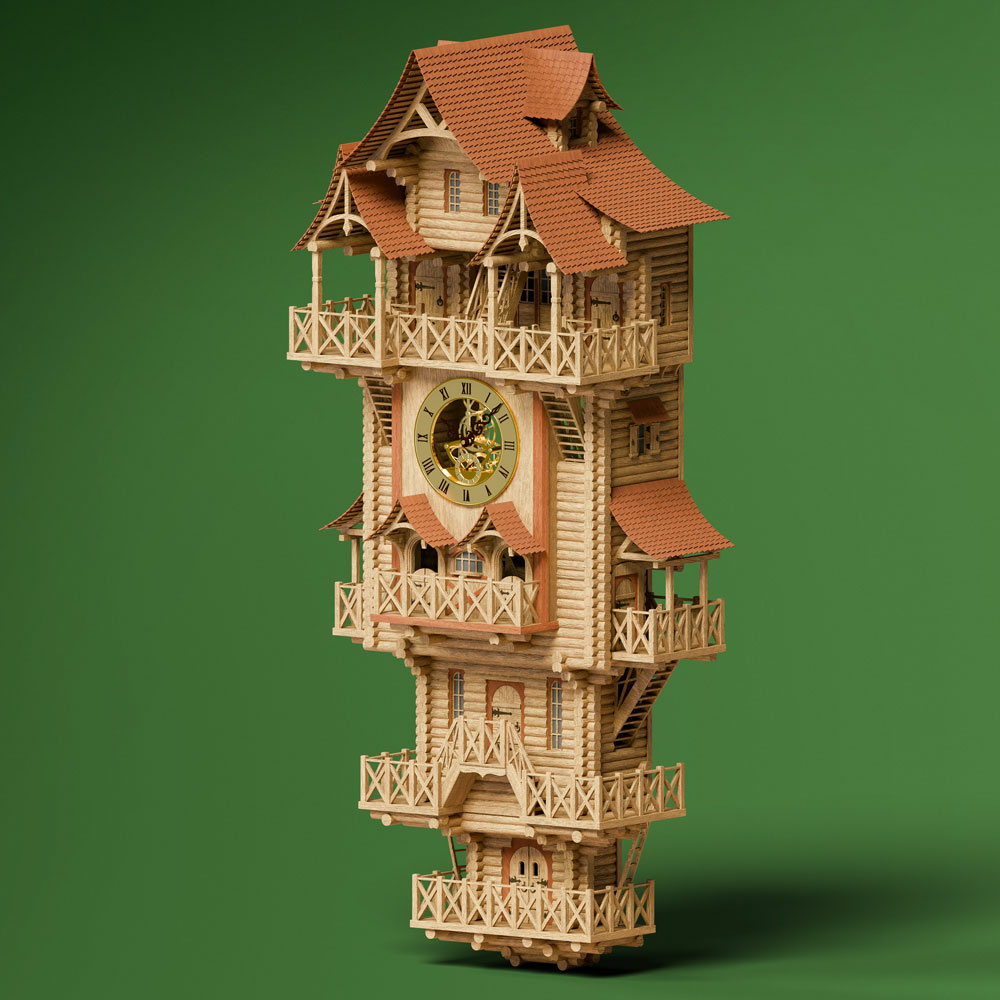 7007 СВмодель 1/35 Деревянные часы 