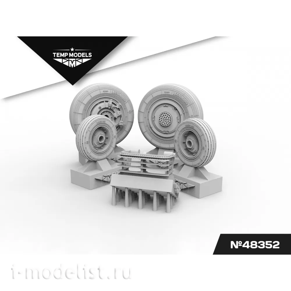 48352 TEMP MODELS 1/48 Колеса шасси С-35