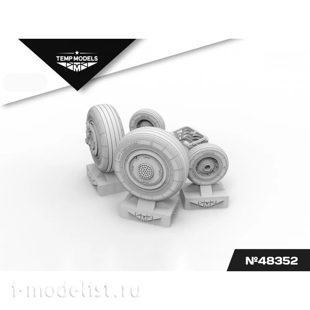 48352 TEMP MODELS 1/48 Колеса шасси С-35
