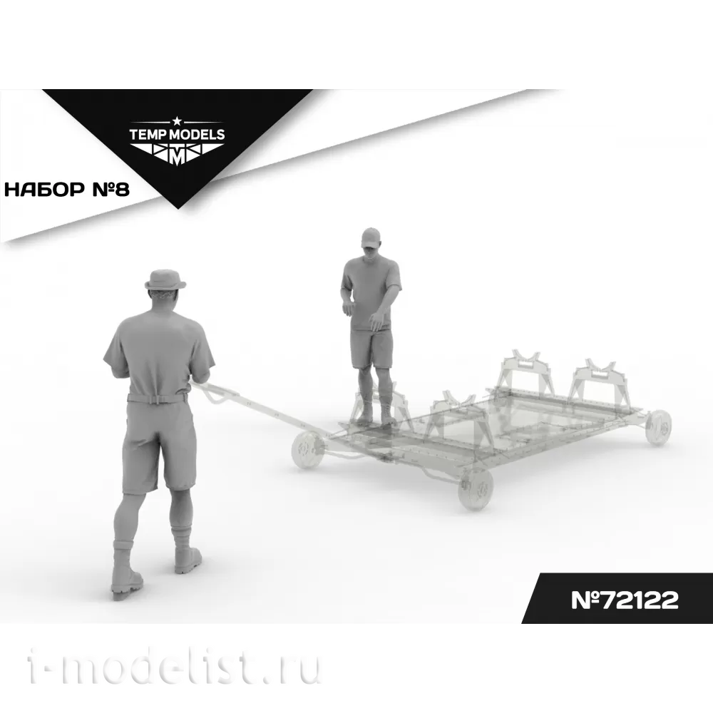 72122 TEMP MODELS 1/72 Техники ВКС РФ (Сирия) 2 шт. Набор №8