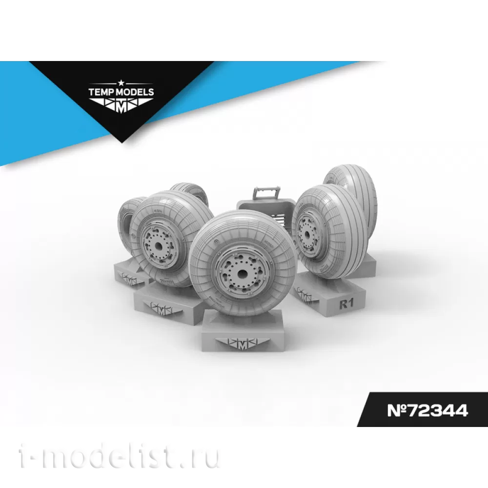 72344 TEMP MODELS 1/72 Колеса шасси С-34 поздний тип