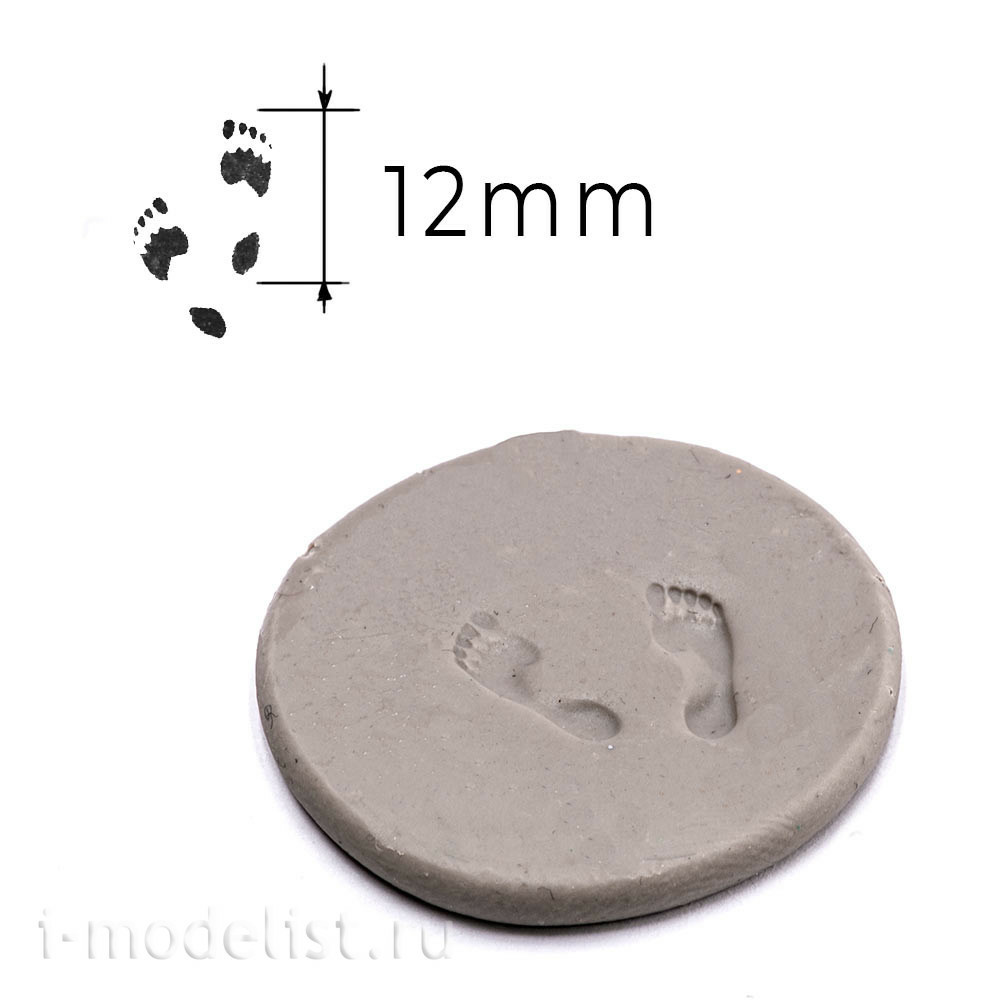 T-054 MiniWarPaint Штамп Босые стопы, размер L