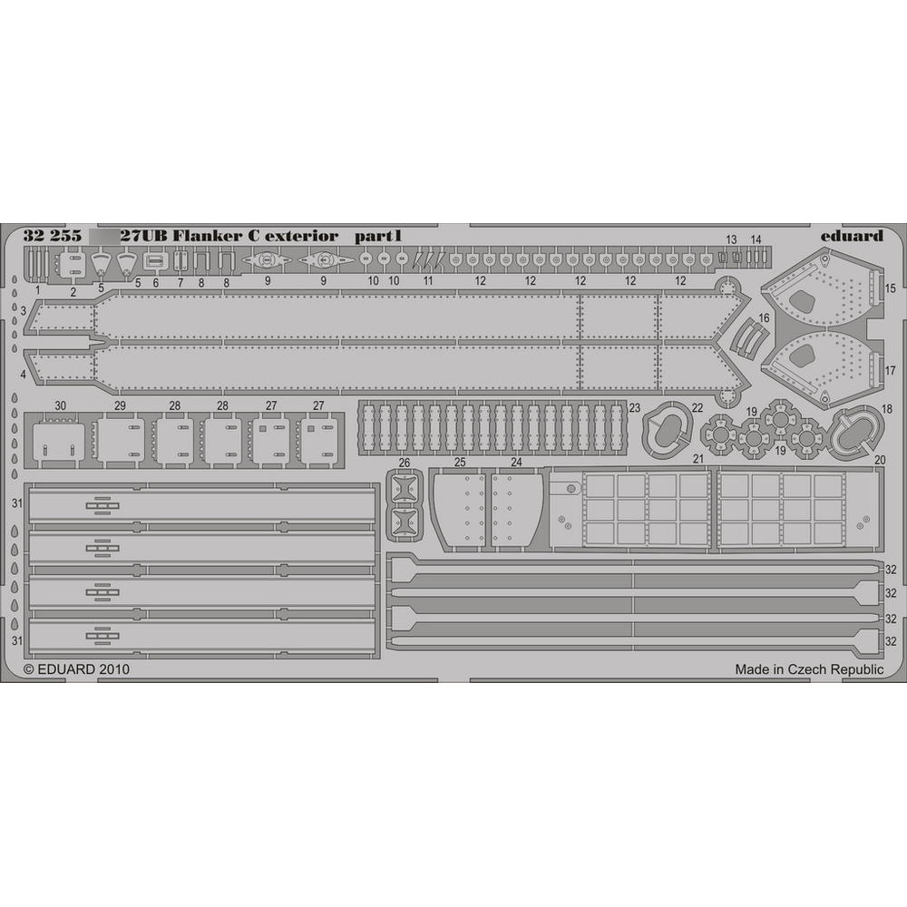 32255 Eduard 1/32 Фототравление для С-27УБ Flanker C, экстерьер