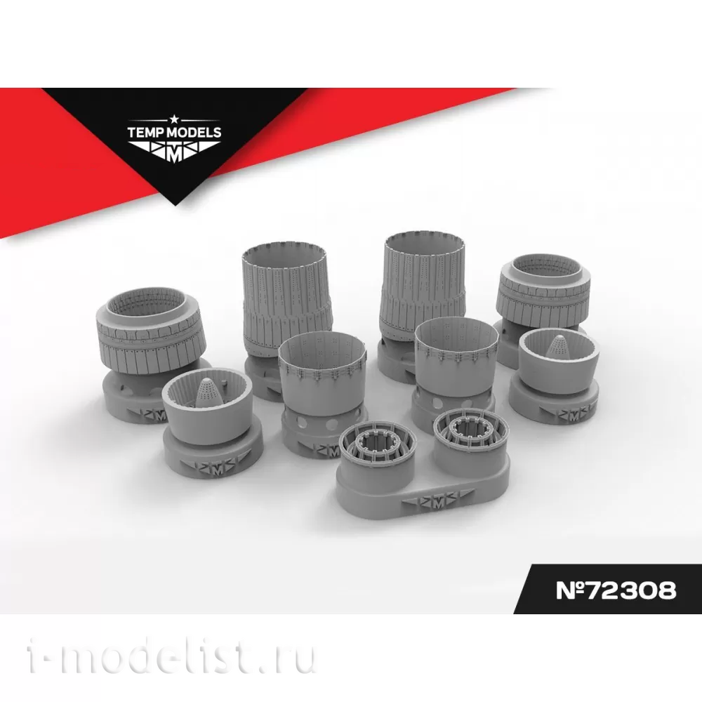 72308 TEMP MODELS 1/72 Сопла реактивного двигателя АЛ-31ФП на С-30СМ