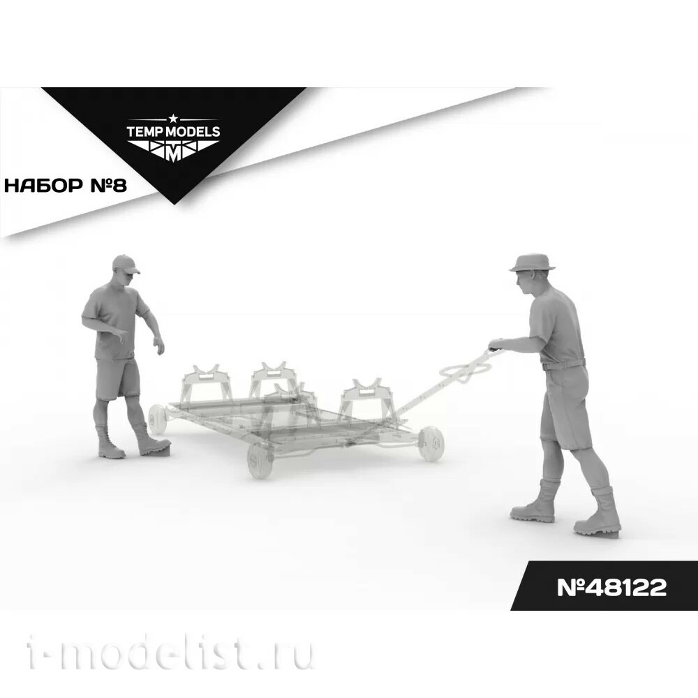 48122 TEMP MODELS 1/48 Техники ВКС РФ (Сирия) 2 шт. Набор №8