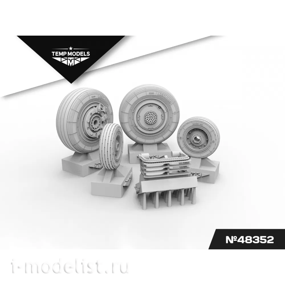 48352 TEMP MODELS 1/48 Колеса шасси С-35