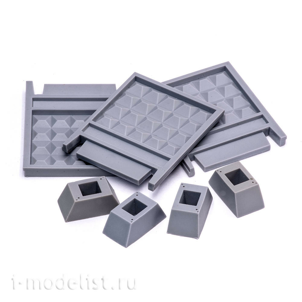 S-172 MiniWarPaint Забор секционный ПО-2 размер XS (3 панели + 4 опоры)