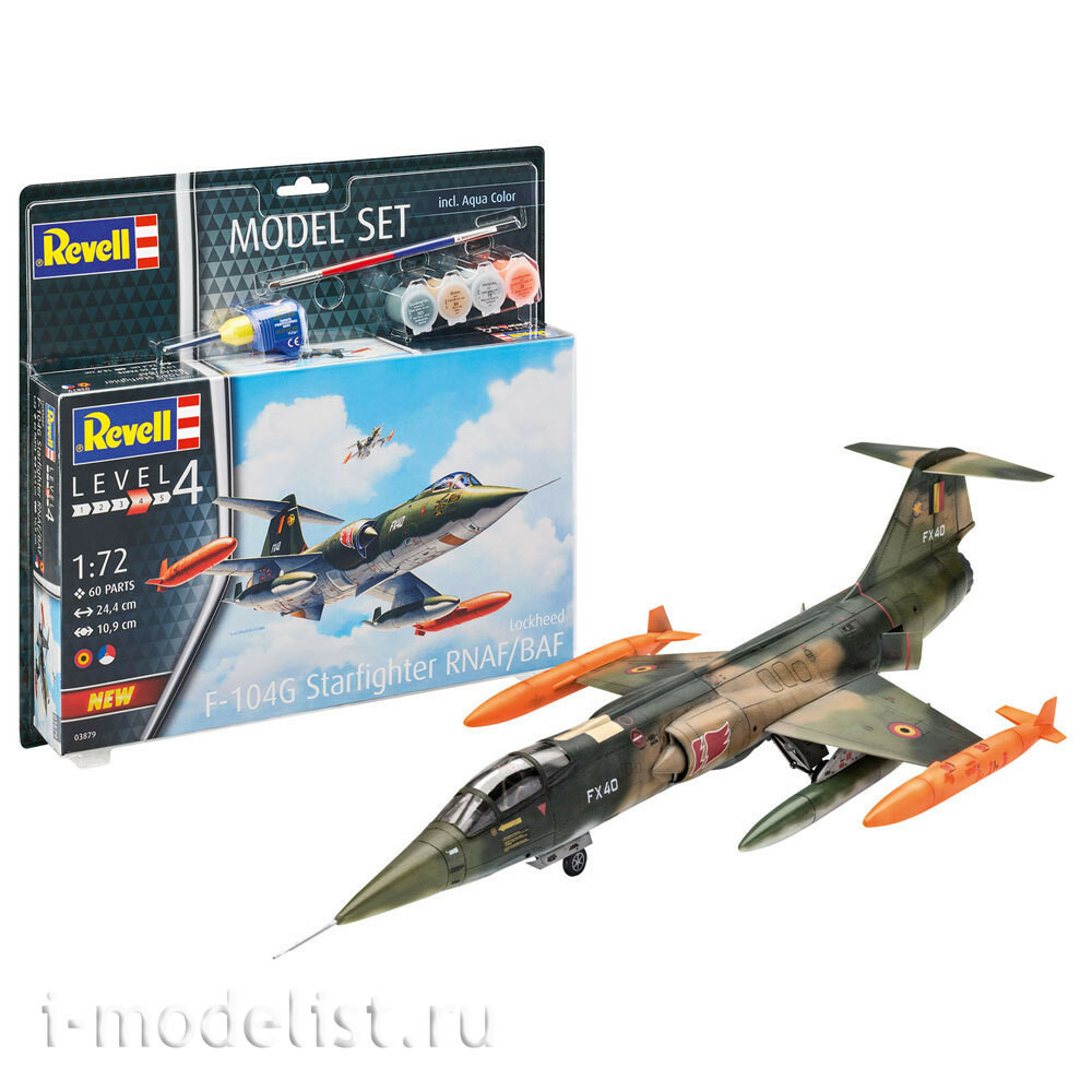 63879 Revell 1/72 Набор Локхид F-104 G Starfighter NL/B «Старфайтер»