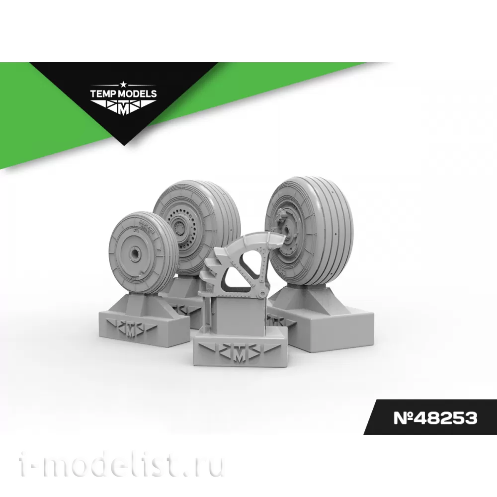 48253 TEMP MODELS 1/48 Колеса шасси С-25