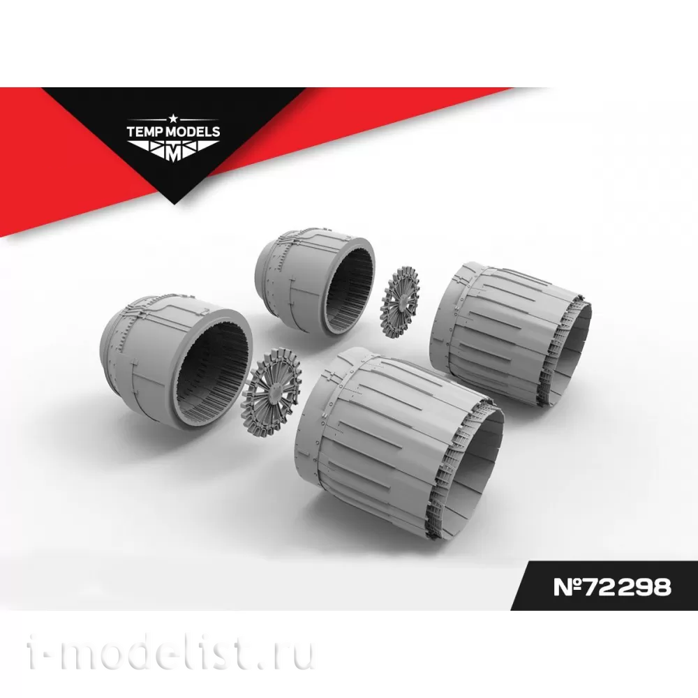 72298 TEMP MODELS 1/72 Сопла реактивного двигателя РД-33 на М-29 (Трубач)