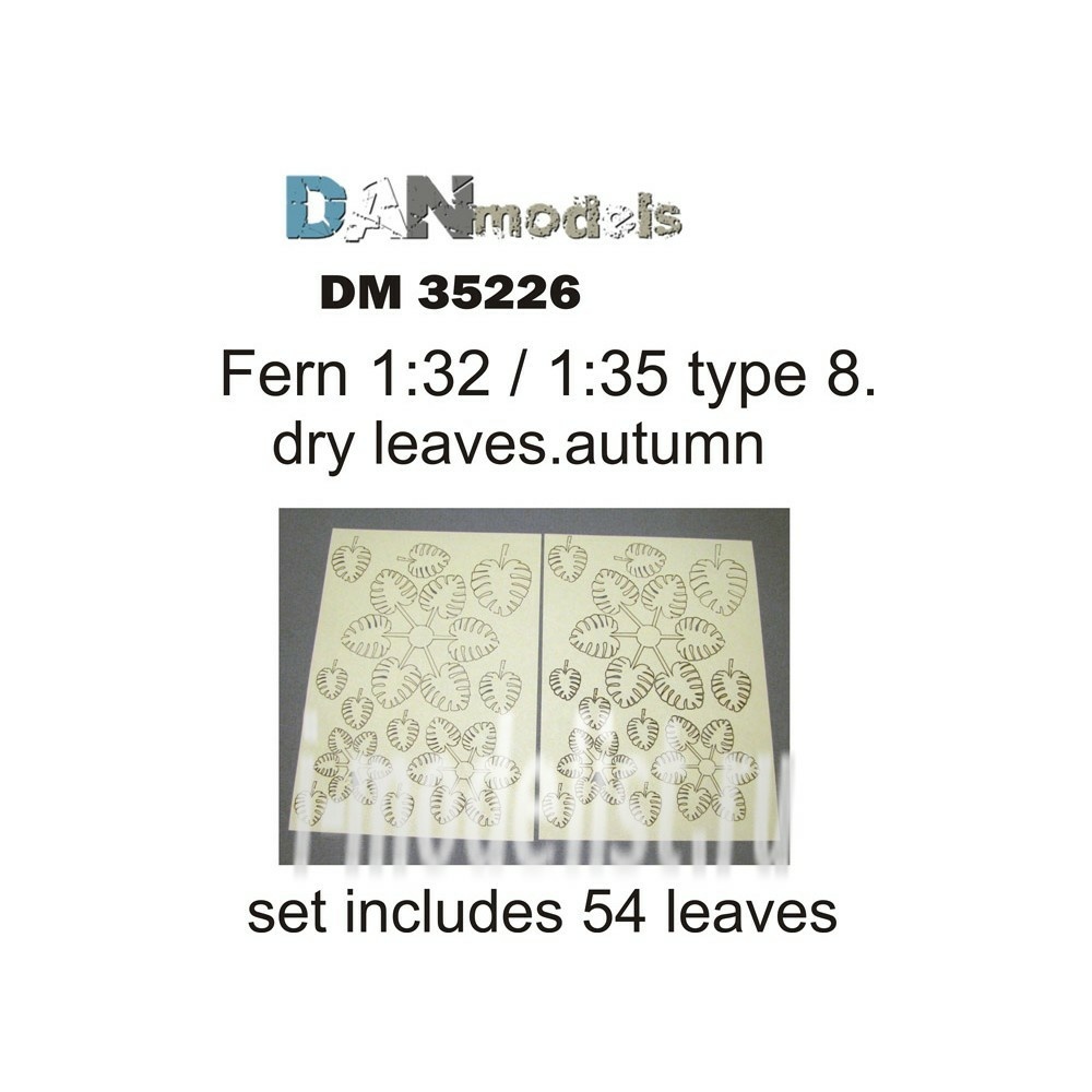 DM35226 DANmodel 1/35 Набор сухих желтых листьев папоротника