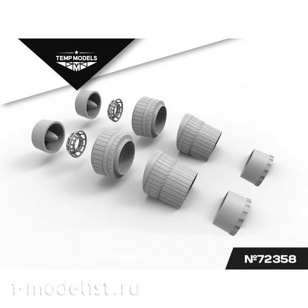 72358 TEMP MODELS 1/72 Сопла реактивного двигателя АЛ-41Ф1С на С-35