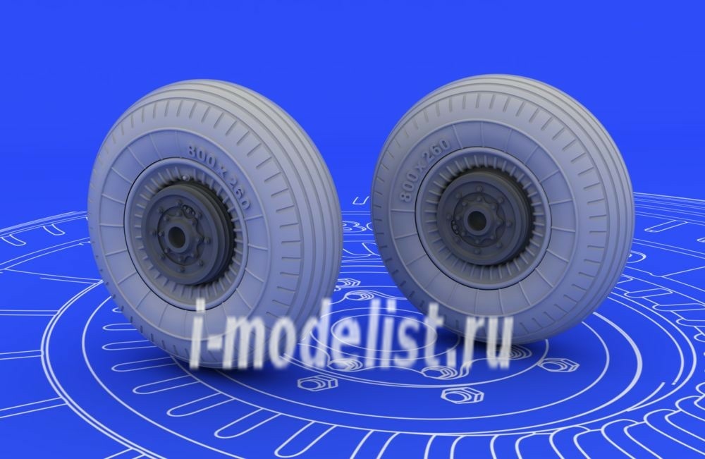 648072 Eduard 1/48 Набор дополнений IL-2 Shturmovik wheels