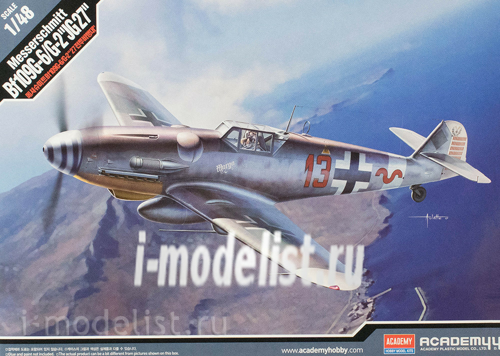 12321 Academy 1/48 Самолёт Messerschmitt Bf109G-6/G-2 