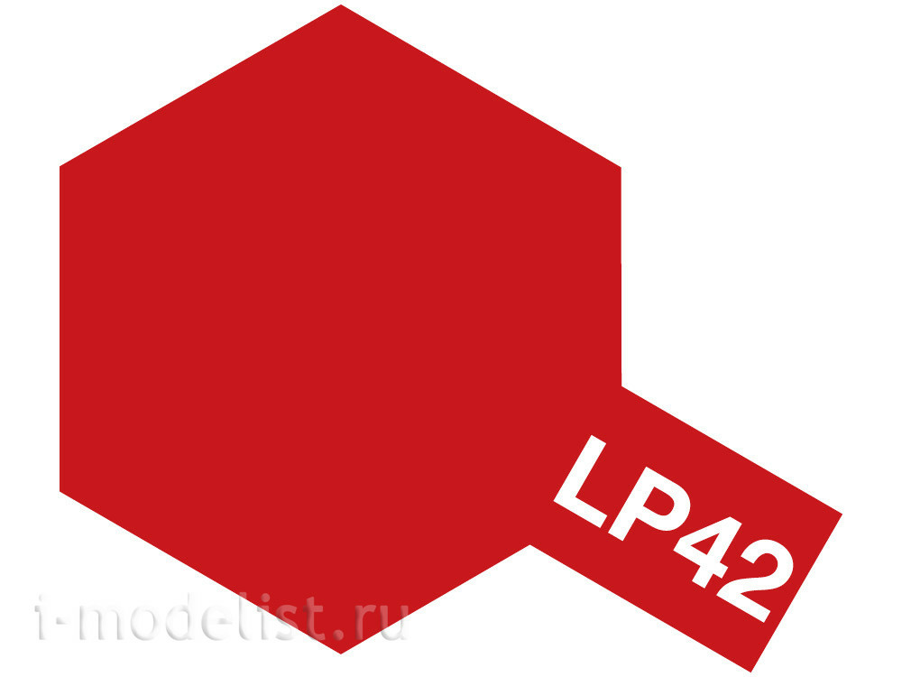 82142 Tamiya LP-42 Mica Red (Металлический красный, глянцевый) краска лаковая, 10 мл.