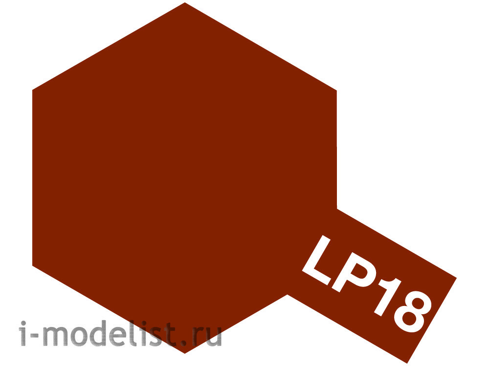 82118 Tamiya LP-18 Dull Red (тускло красная) Лаковая краска 10мл.