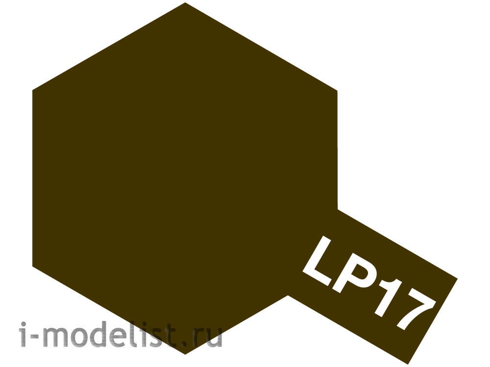 82117 Tamiya LP-17 Linoleum Deck Brawn (коричневая) Лаковая краска 10мл.