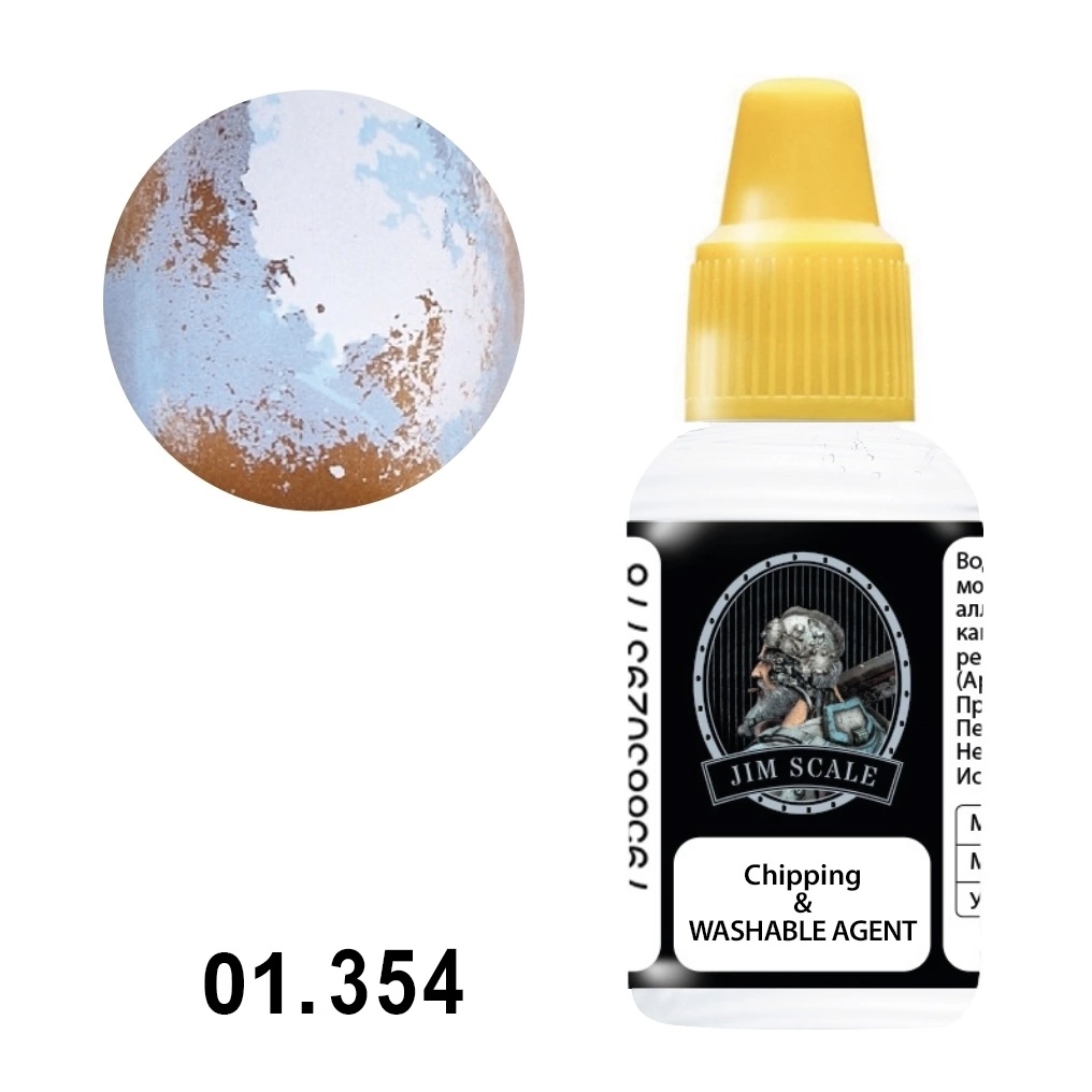 01.354 Jim Scale Жидкость для чиппинга (создание трещин, сколов) / Chipping & WASHABLE AGENT