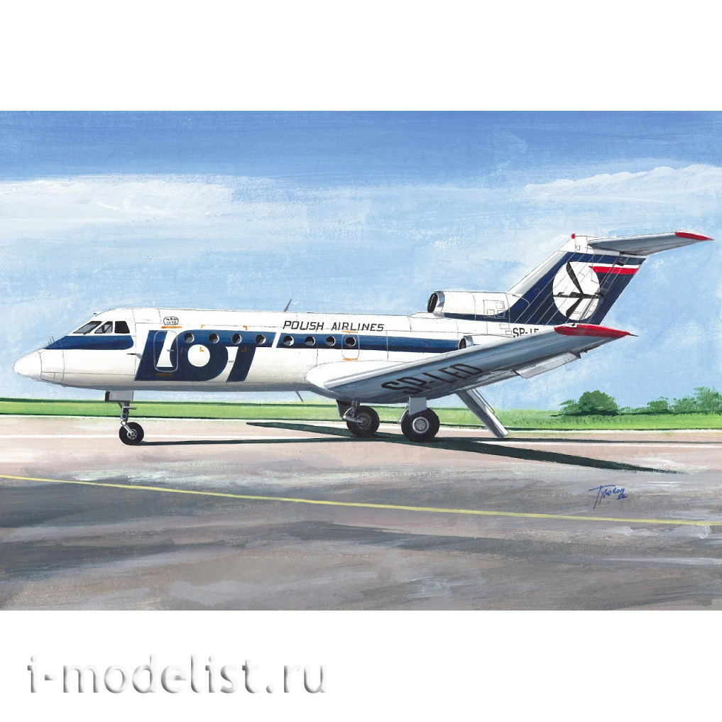 AZ14422 AZ Model 1/72 Самолёт Jak-40 LOT, Olympic Airways