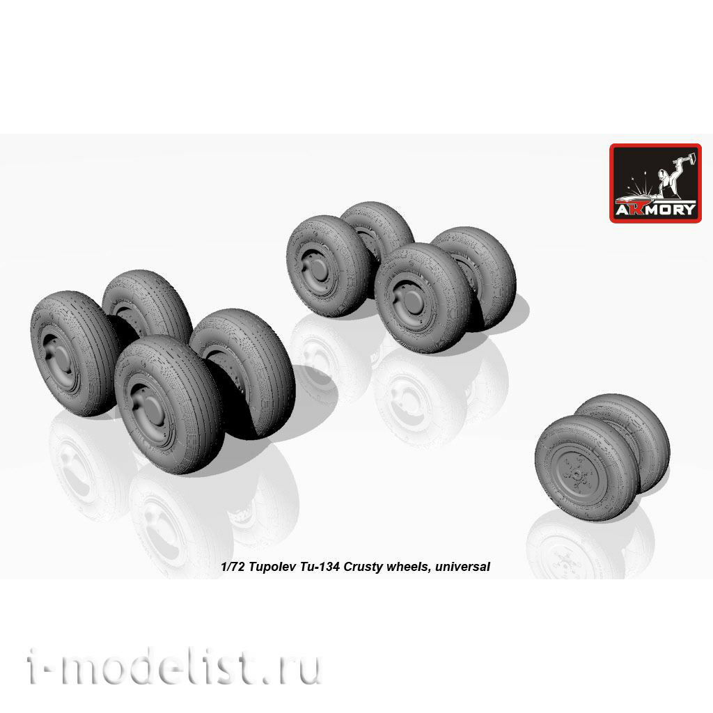 AW72042 Armory 1/72 Колеса на самолет ОКБ им. Тушка тип 134