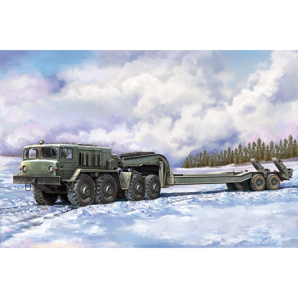 07194 Трубач 1/72 Грузовик-537G intermediate type with /ChMZAP 5247G semi-trailer