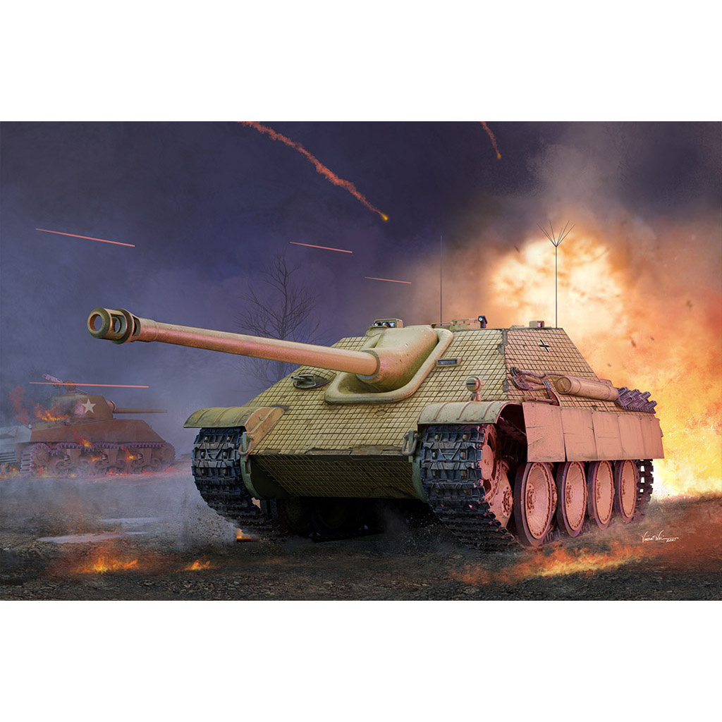 00934 Трубач 1/16 Немецкий тяжелый истребитель танков Sd.Kfz. 173 Ранняя версия