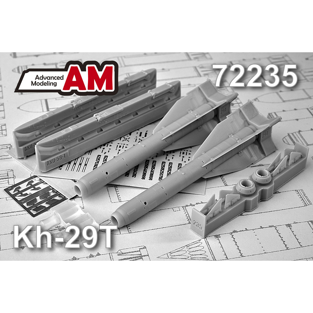 AMC72235 Advanced Modeling 1/72 Авиационная управляемая ракета Х-29Т с пусковой АКУ-58-1 