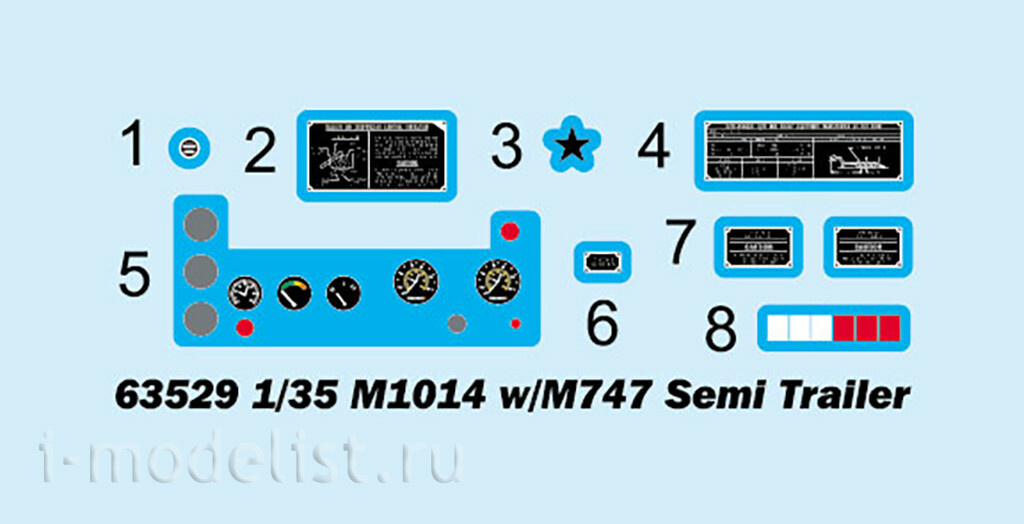 63529 I Love Kit 1/35 Грузовик M1014 с полуприцепом M747