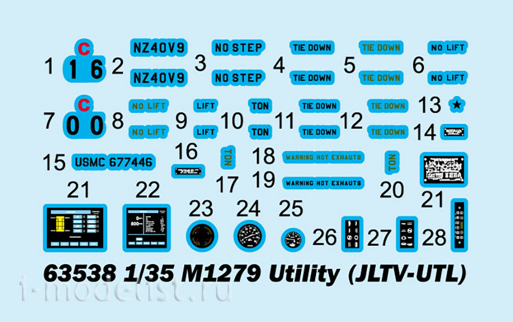 63538 I Love Kit 1/35 Автомобиль M1279 Utility (JLTV-UTL)