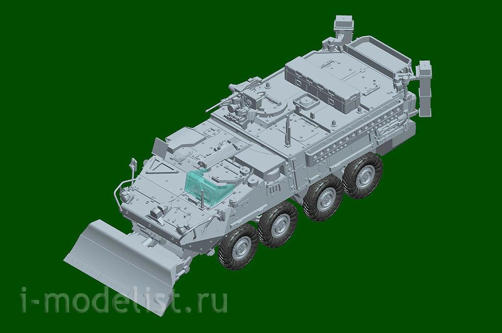 07456 Трубач 1/72 Машина инженерного отряда M1132 Stryker с LWMR-минным катком/SOB