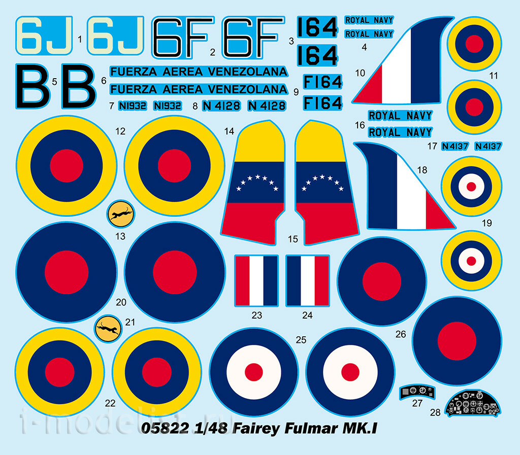05822 Трубач 1/48 Истребитель Fairey Fulmar MK.I