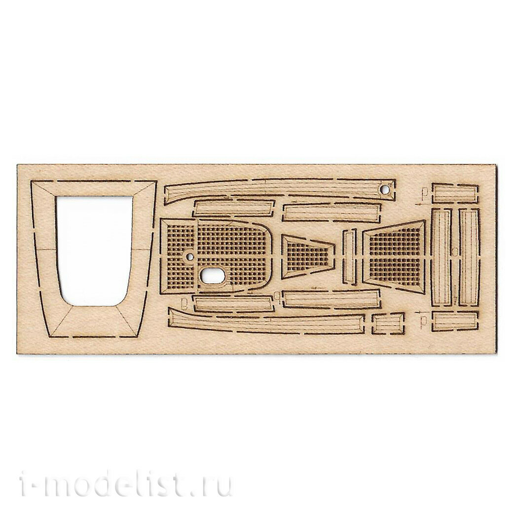 S004 Zebrano 1/200 34-футовый паровой торпедный катер тип А, 1904 г. (3D + деревянные детали + фототравление)