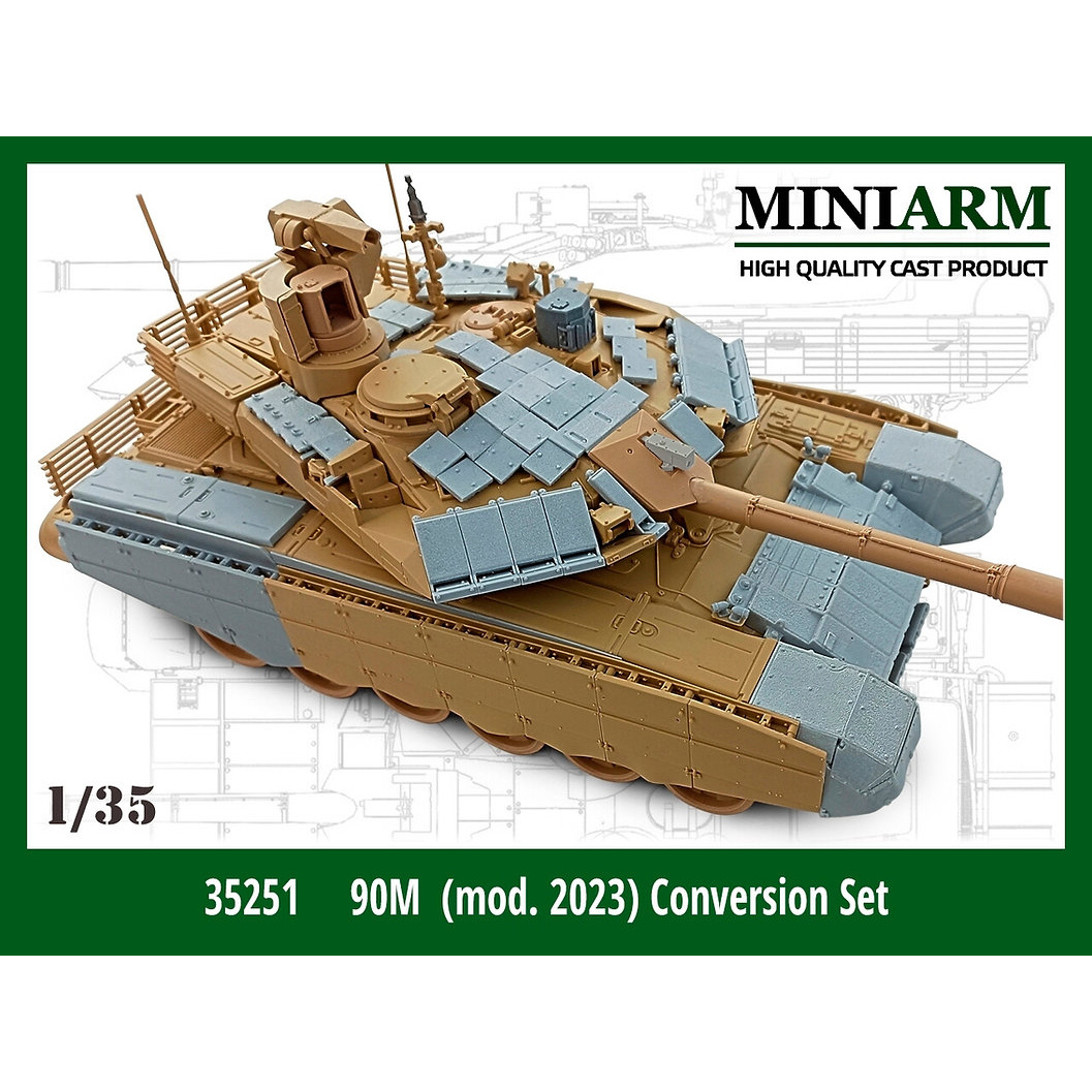 35251 Miniarm 1/35 Конверсионный набор + корректирующий набор для танка Т-90М (обр. 2023 г.)