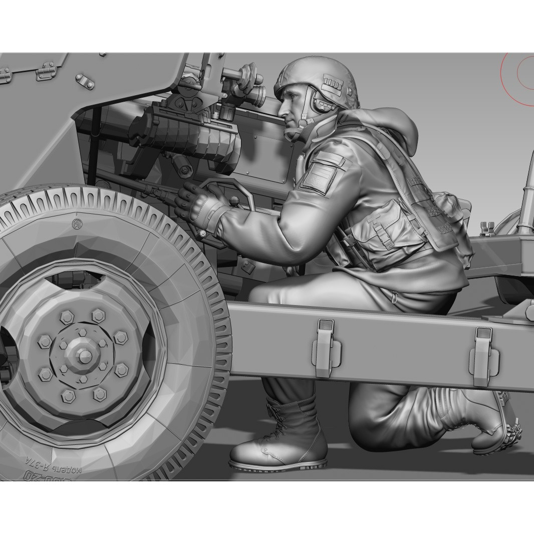 FL35008 GE Models 1/35 Наводчик МТ-12 Рапира СВО