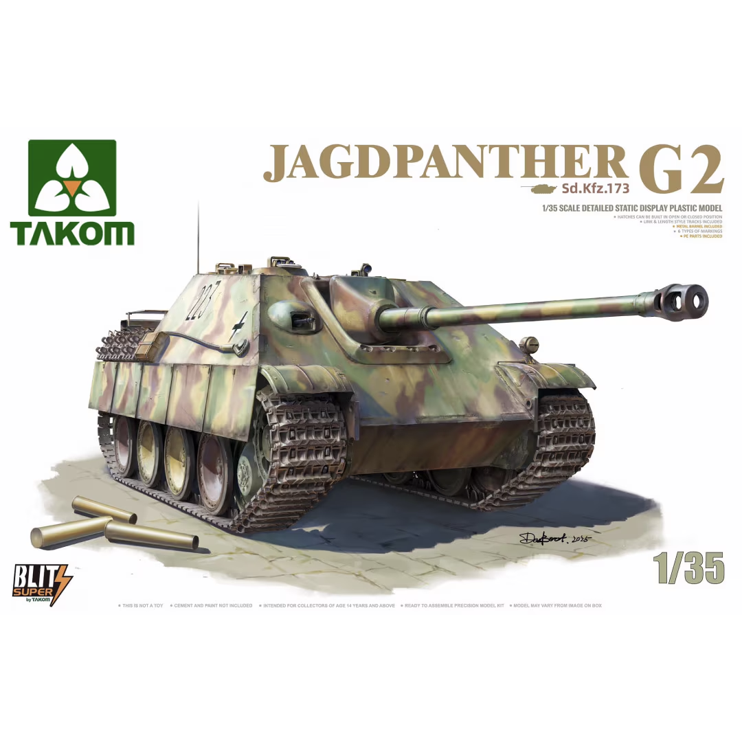 35002 Takom 1/35 Немецкая САУ Jagdpanther G2 (Super Blitz)
