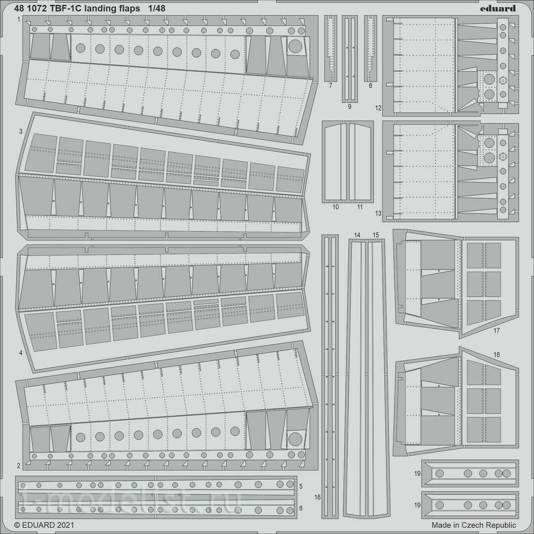 BIG49315 Eduard 1/48 Набор фототравления для TBF-1C