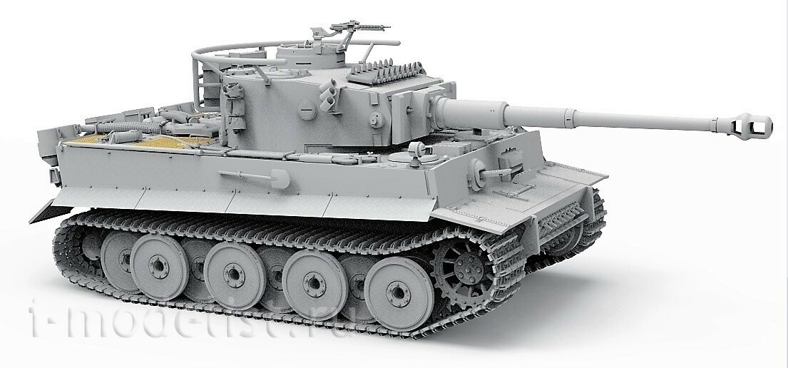 BT-023 Border Model 1/35 Немецкий танк Tiger I с фигуркой командира из смолы