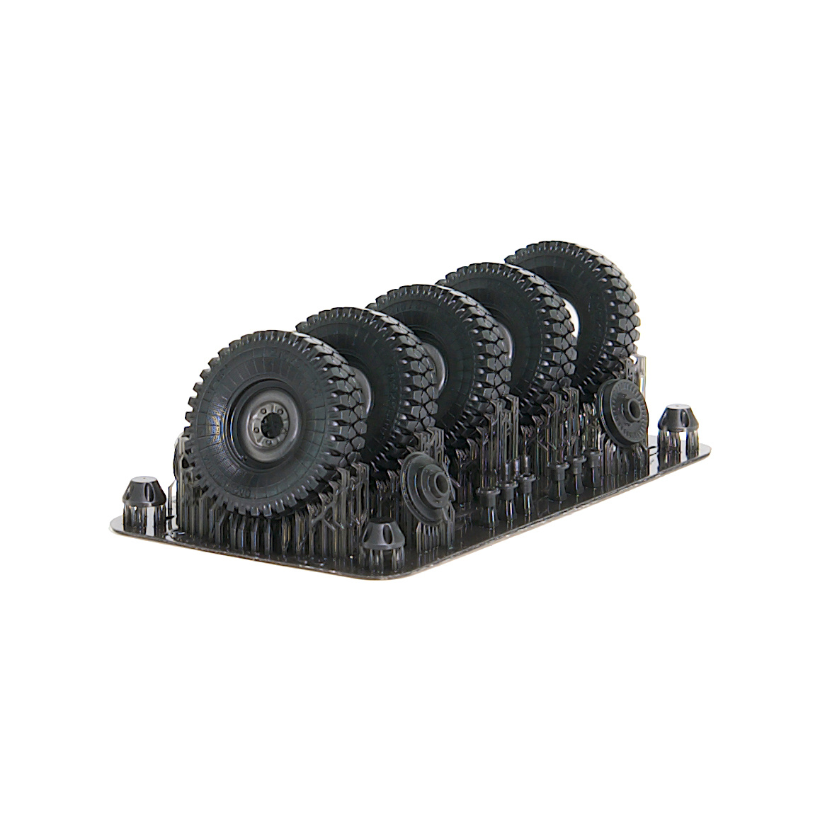 KL350058 Kraft Lab 1/35 Комплект колёс в сборе с шинами Я-192 Омскшина