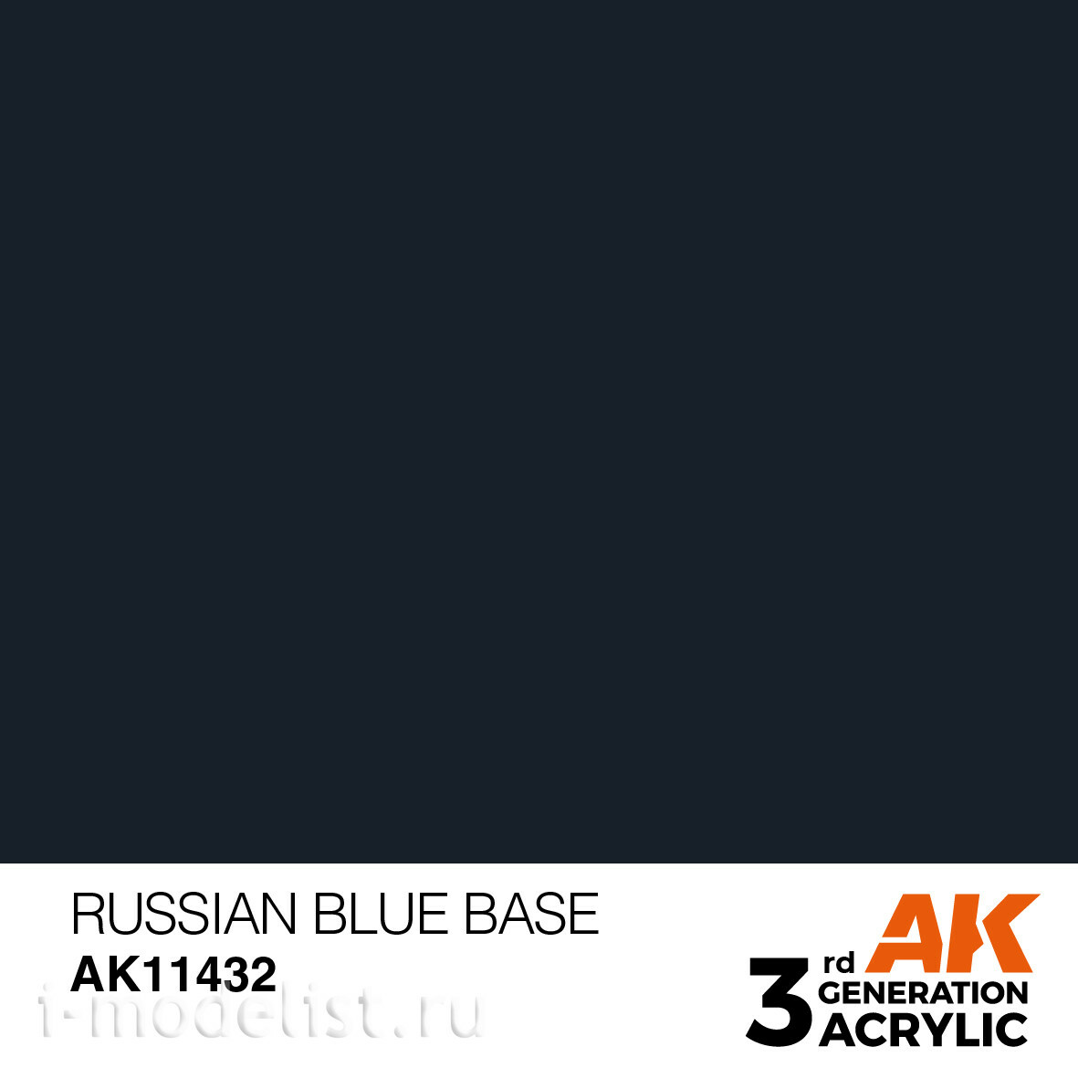 AK11432 AK Interactive Краска акриловая RUSSIAN BLUE BASE – FIGURES (русский синий базовый) 17 мл