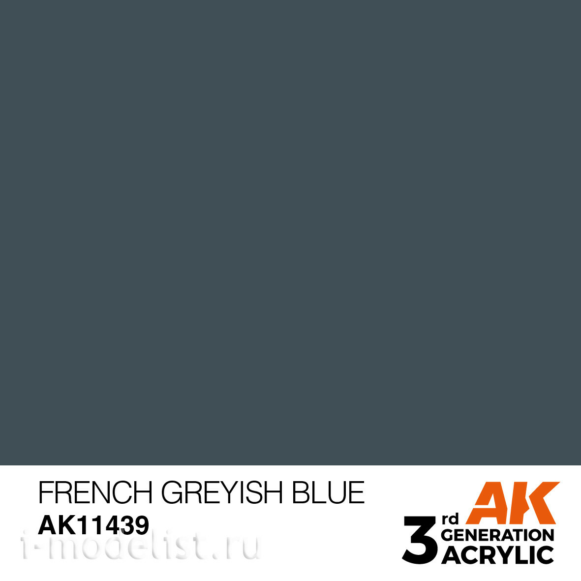 AK11439 AK Interactive Краска акриловая FRENCH GREYISH BLUE – FIGURES (французский серо-синий) 17 мл