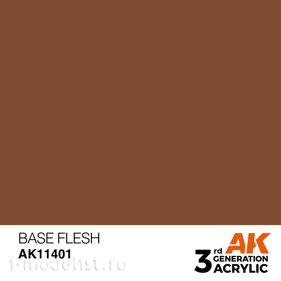AK11401 AK Interactive Краска акриловая BASE FLESH – FIGURES (базовый телесный) 17 мл