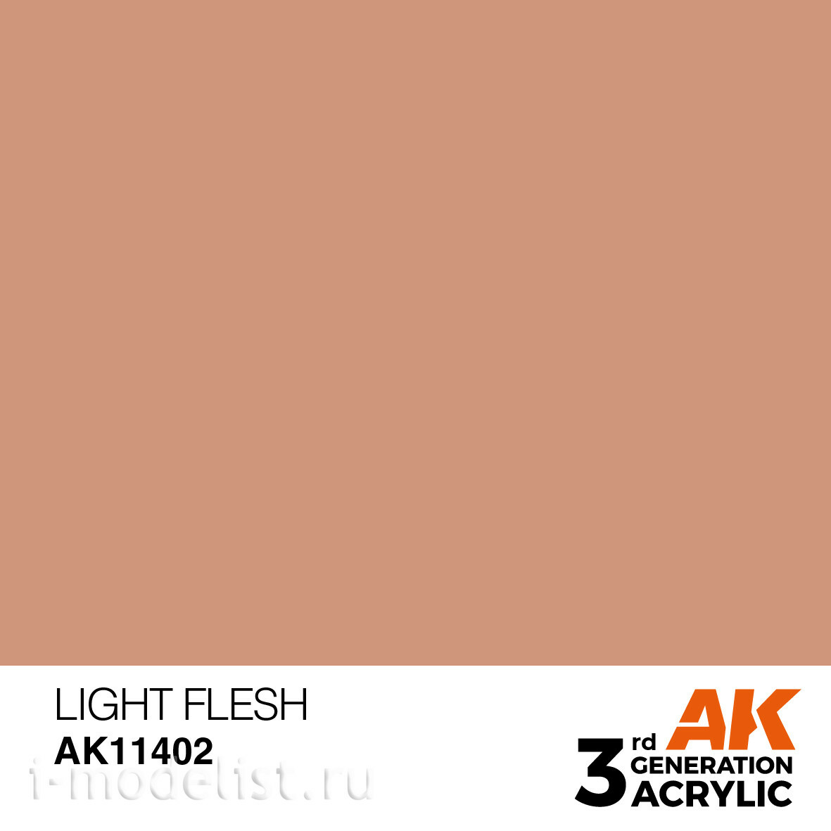 AK11402 AK Interactive Краска акриловая LIGHT FLESH – FIGURES (светлый телесный) 17 мл