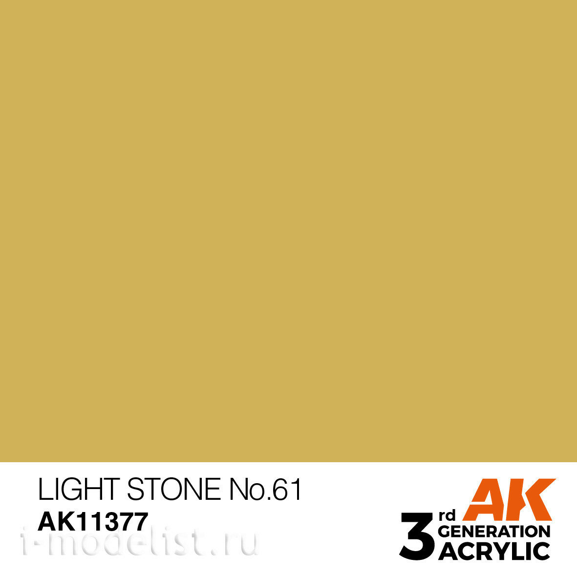 AK11377 AK Interactive Краска акриловая LIGHT STONE NO.61 (светлый камень №61) 17 мл