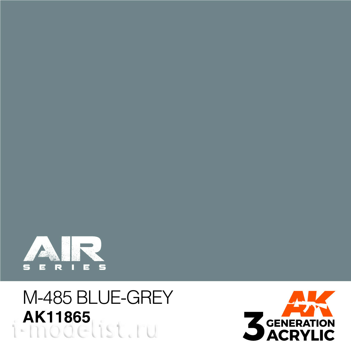 AK11865 AK Interactive Краска акриловая M-485 BLUE-GREY / СЕРО-ГОЛУБОЙ