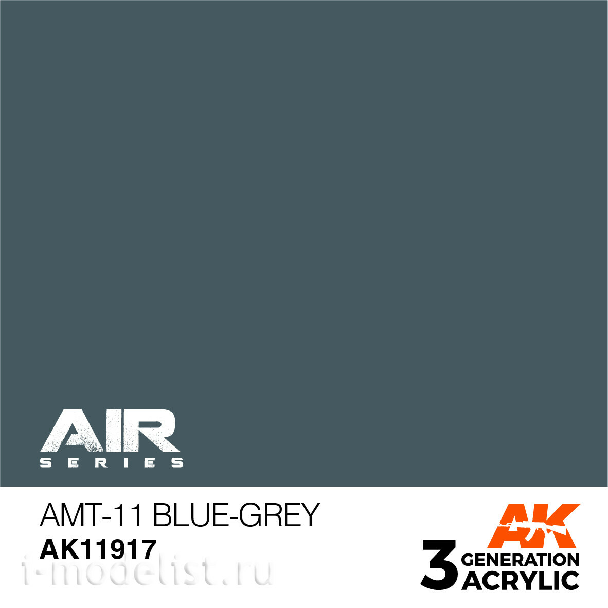 AK11917 AK Interactrive Краска акриловая AMT-11 BLUE-GREY / СЕРО-ГОЛУБОЙ