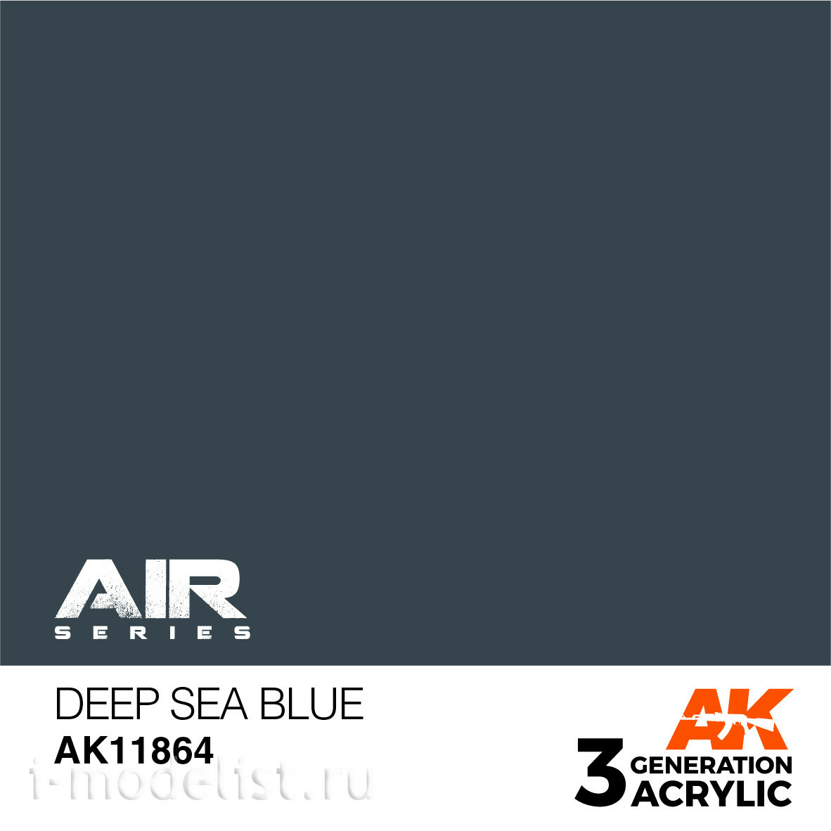 AK11864 AK Interactive Краска акриловая DEEP SEA BLUE / ГЛУБОКИЙ МОРСКОЙ СИНИЙ