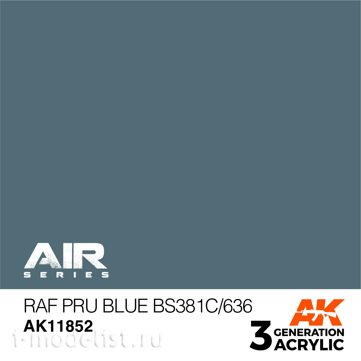 AK11852 AK Interactive Краска акриловая RAF PRU BLUE BS381C/636 / СИНИЙ (PRU)